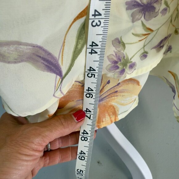 Vtg T R Bentley Floral Maxi Sundress Size 6 Sleeveless Cottage Core Fairycore - Picture 10 of 15